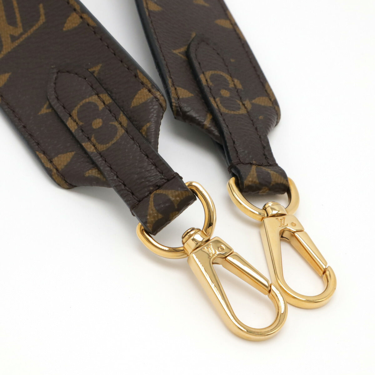 Louis Vuitton Monogram Leather Shoulder Strap Black