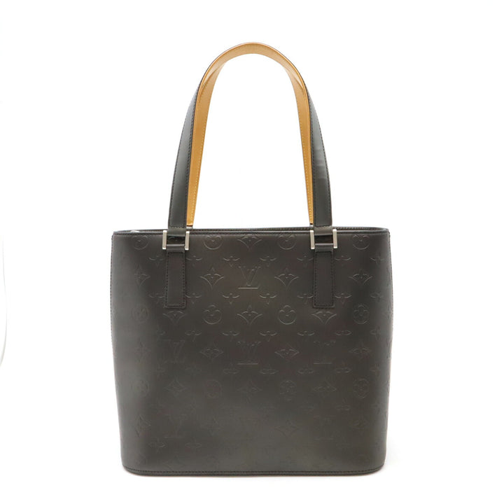 Louis Vuitton Monogram Mat Stockton Tote Bag Black