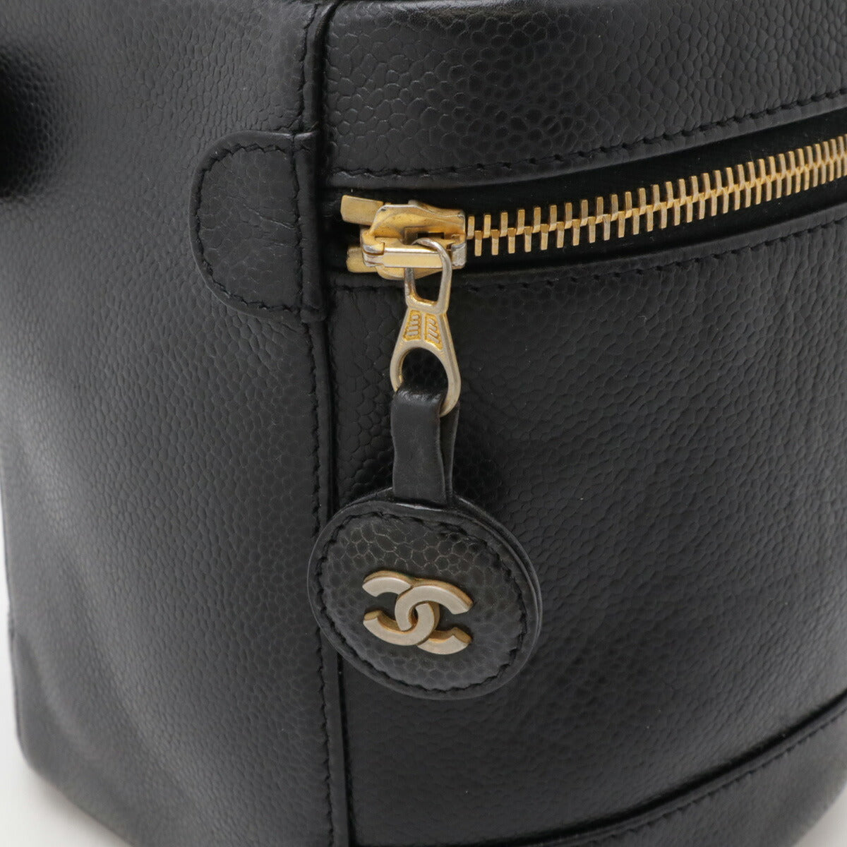 Chanel Caviar Vanity Bag Handbag Black