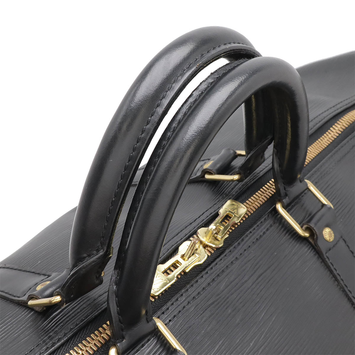 Louis Vuitton Epi Keepall 55 Boston Bag Black