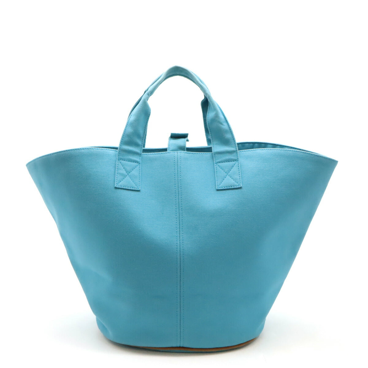 Hermes Canvas Leather Panier de Plage MM Tote