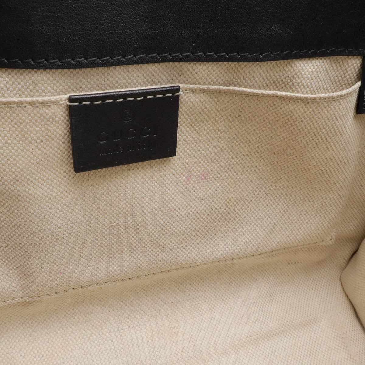 Gucci Leather Shoulder Bag Black