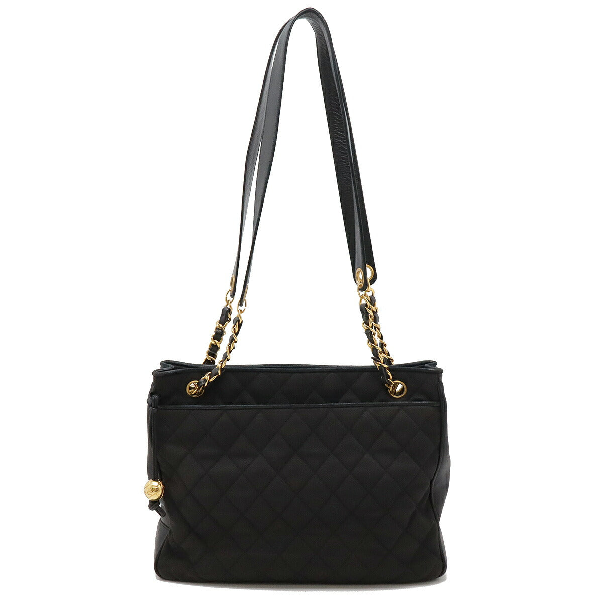 Chanel Matelasse Coco Ball Canvas Leather Tote