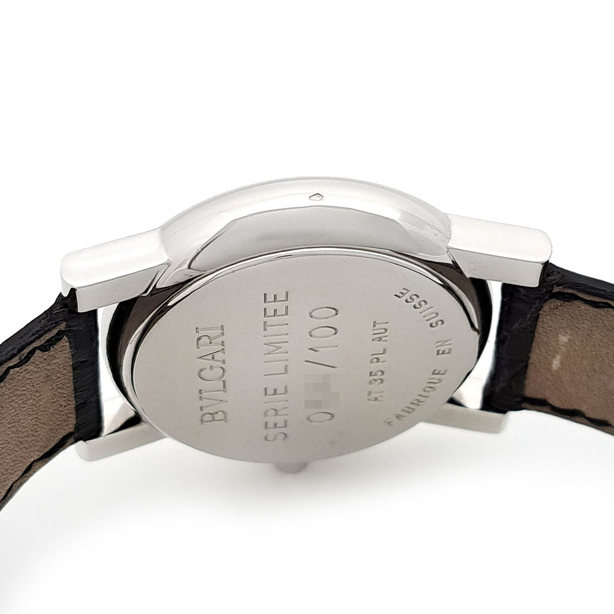 Bvlgari Platinum Leather Automatic Watch AT35PL