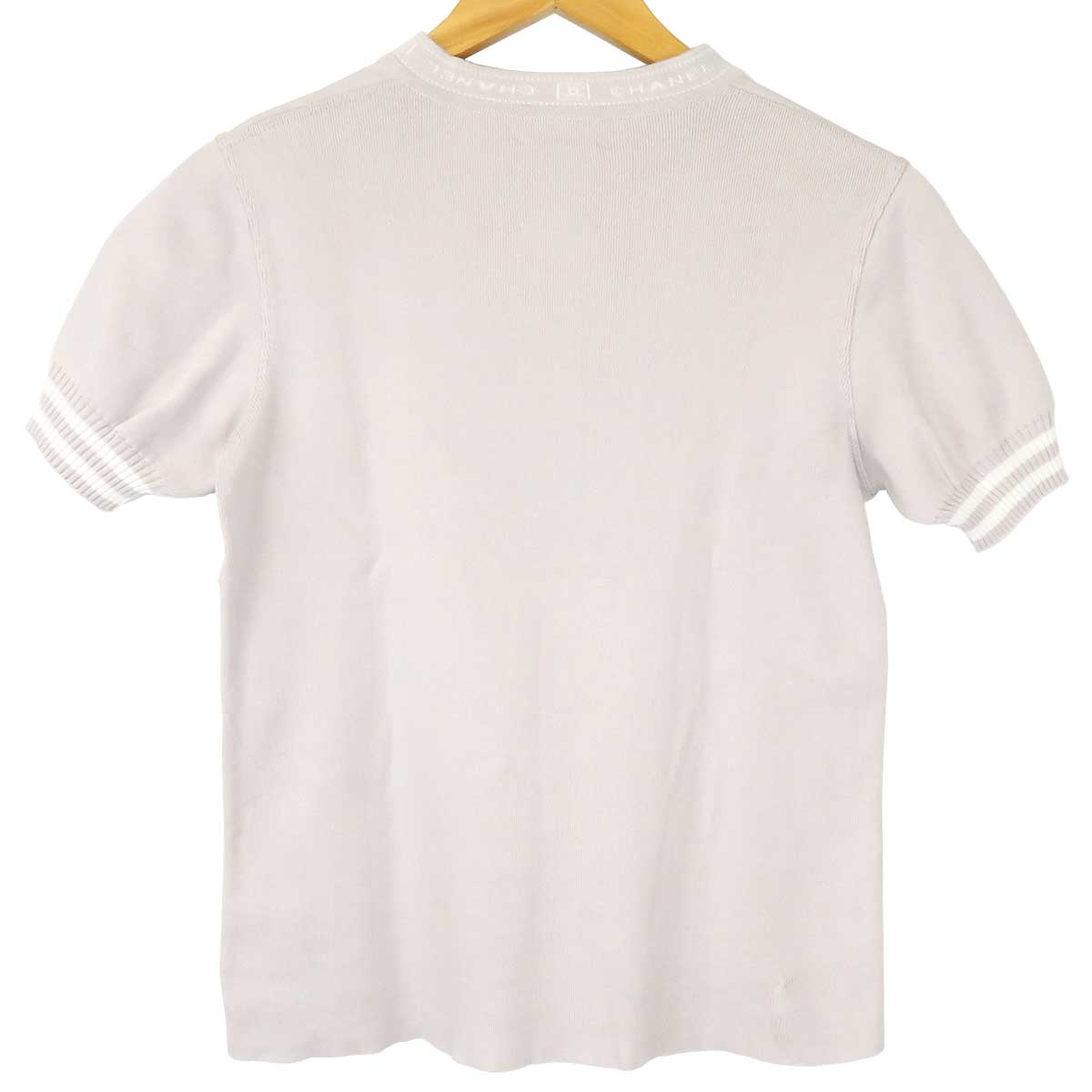 Chanel Short Sleeve Knit Sports T-Shirt