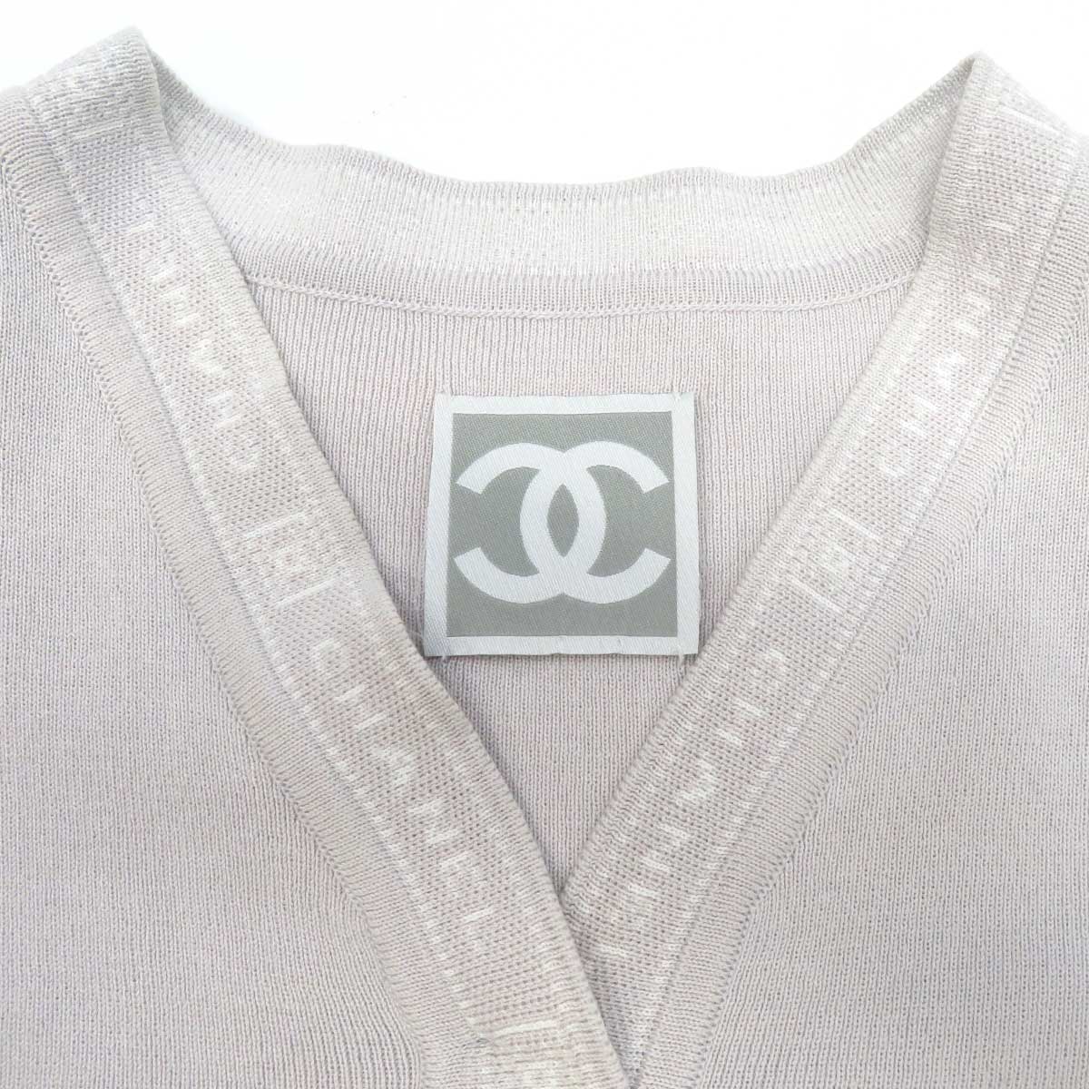 Chanel Short Sleeve Knit Sports T-Shirt