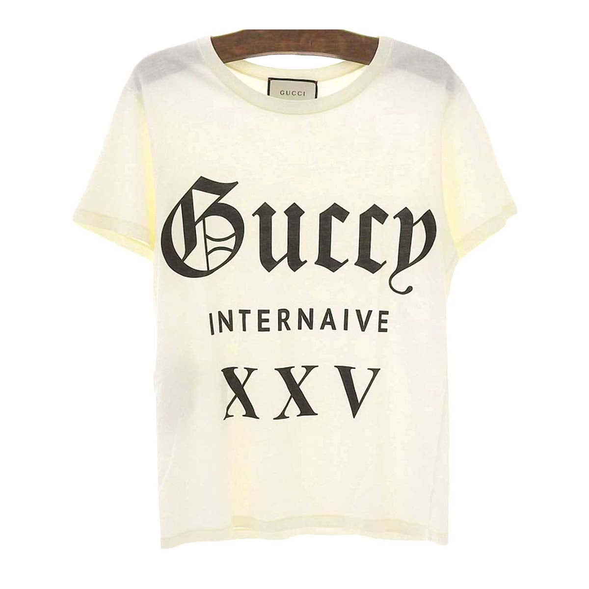 Gucci Logo Cotton T-Shirt Ivory