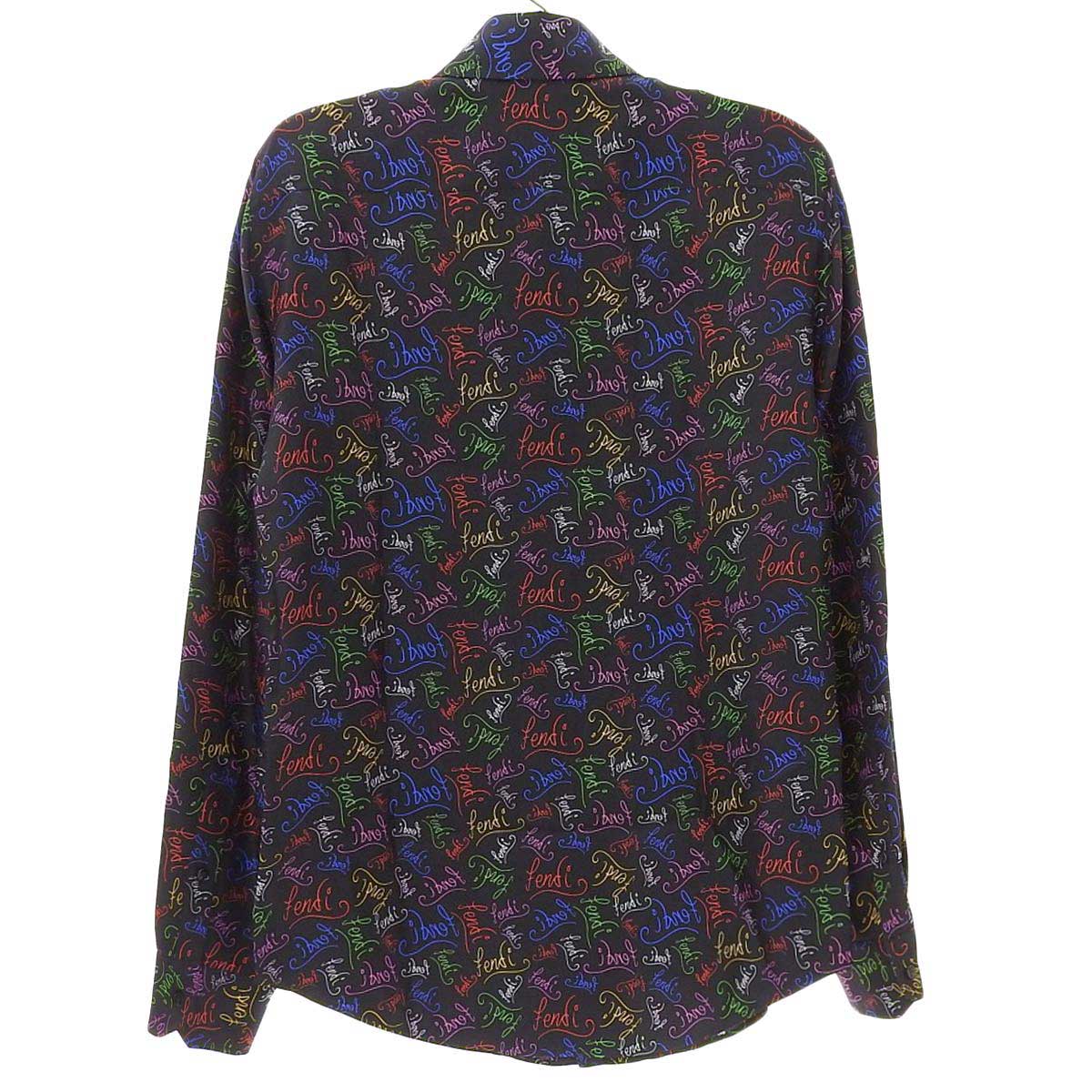 Fendi Silk Shirt FS0808 AH1Y Black Multicolor