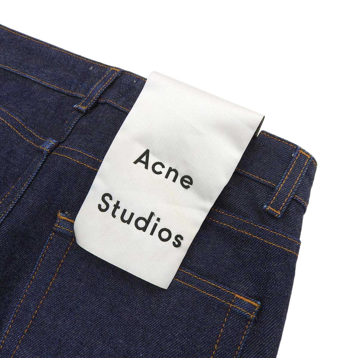 Acne Studios Cotton Denim Pants Blue