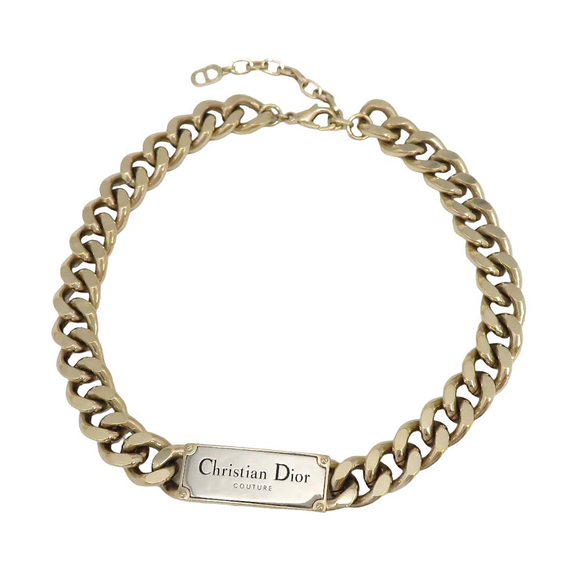 Dior Metal Chain Link Necklace N2064HOMMT