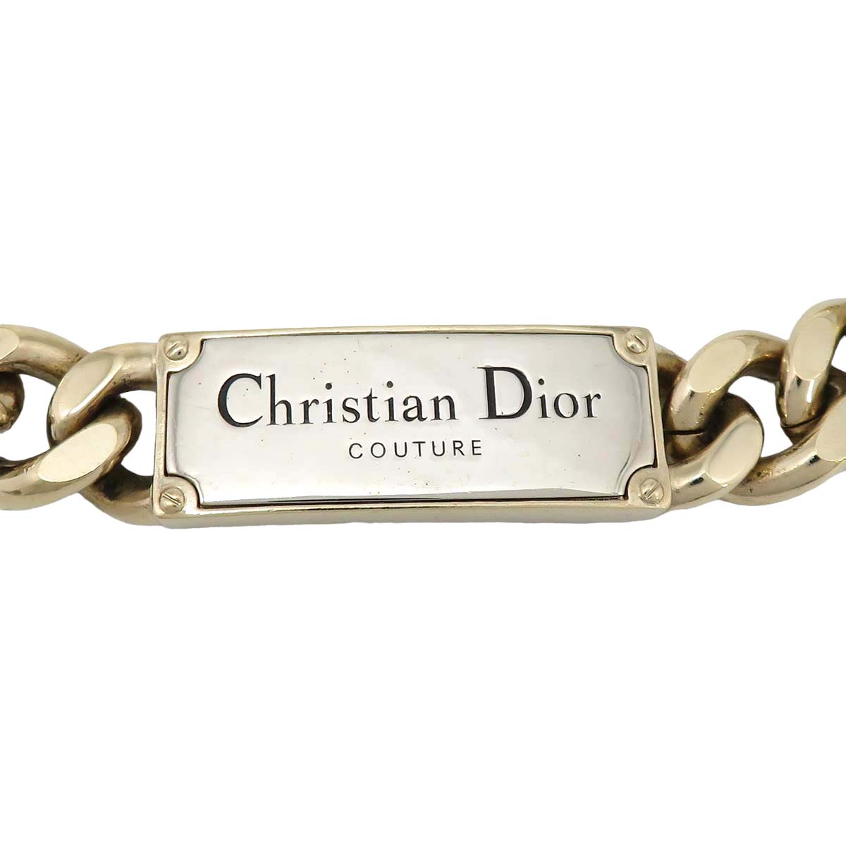 Dior Metal Chain Link Necklace N2064HOMMT