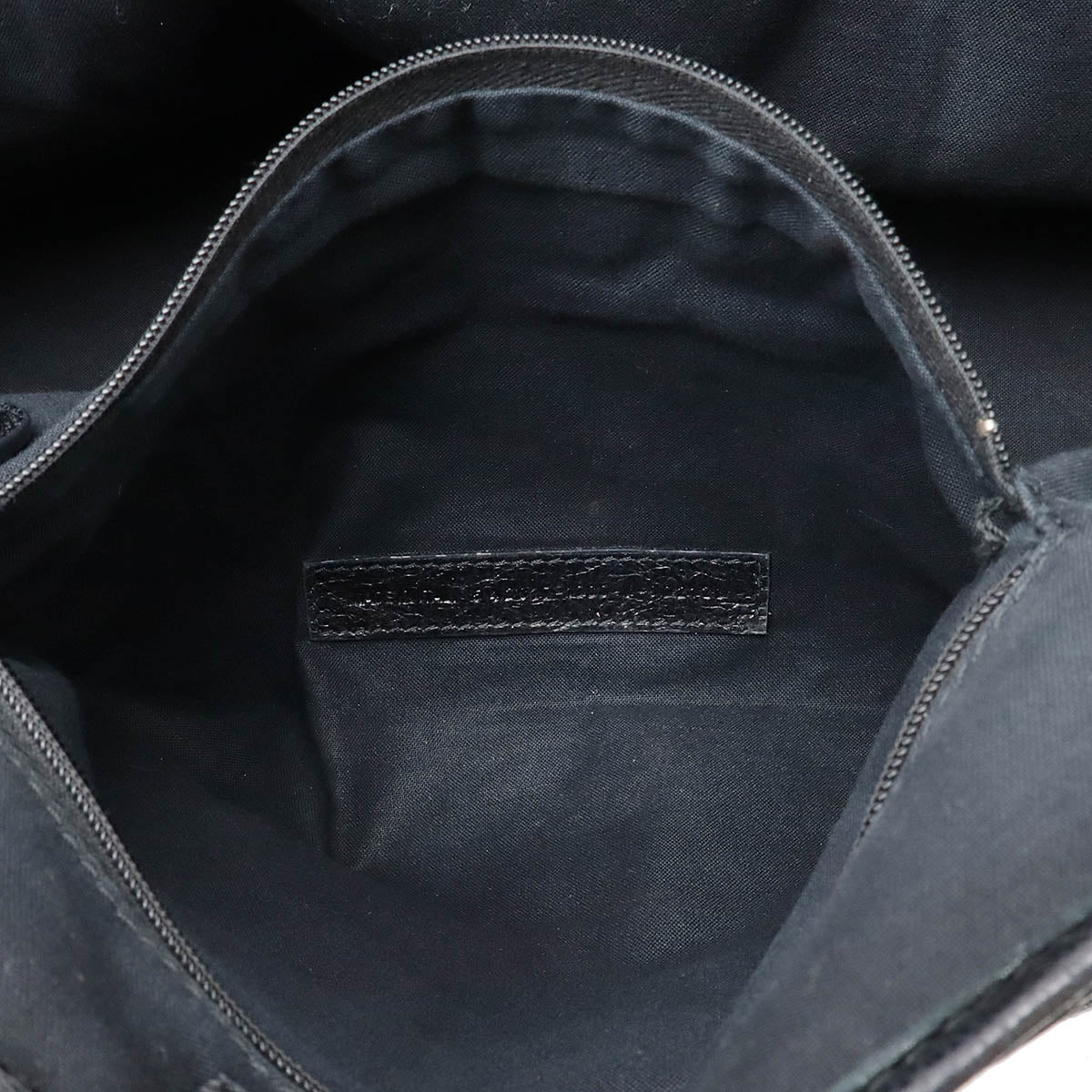 Balenciaga Leather Navy Cabas Logo Tote Bag