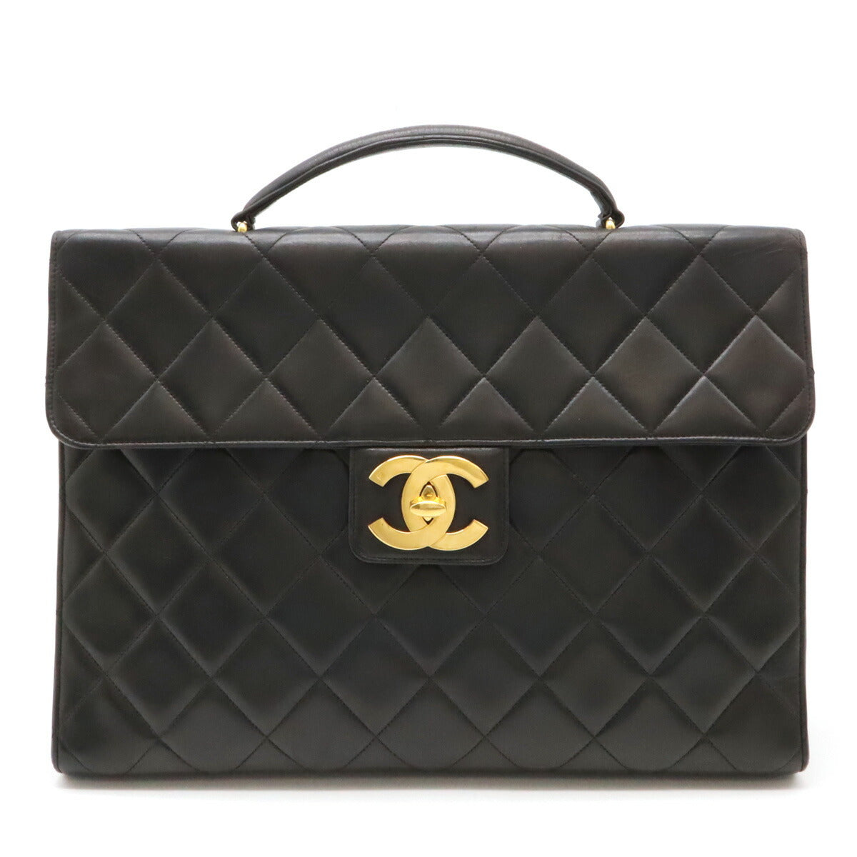 Chanel Matelasse Leather Briefcase Black