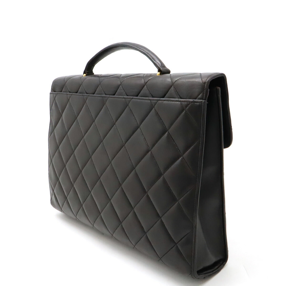 Chanel Matelasse Leather Briefcase Black