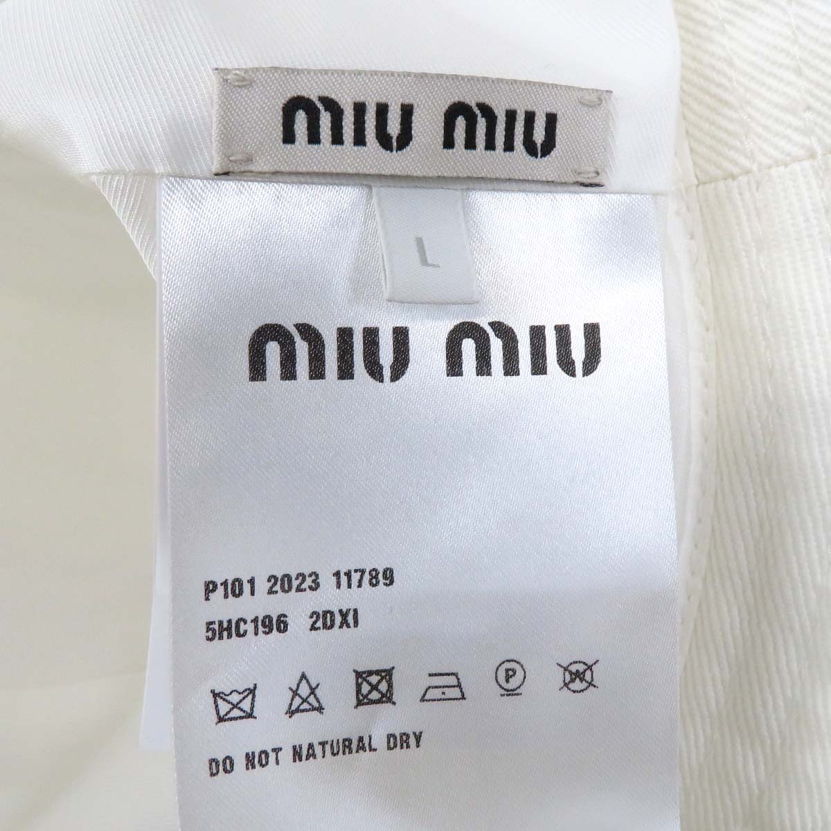 Miu Miu Logo Embroidery Bucket Hat 5HC196