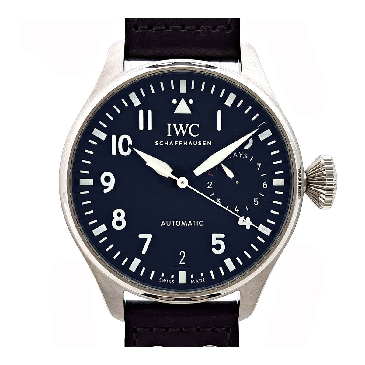 IWC Big Pilot Watch IW501001 Automatic Stainless Steel Leather