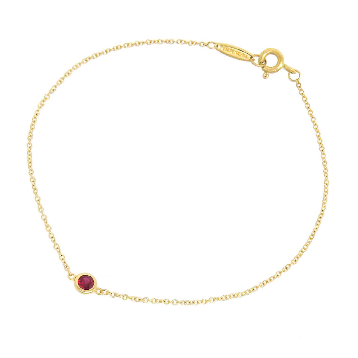 Tiffany & Co K18YG Ruby Bracelet