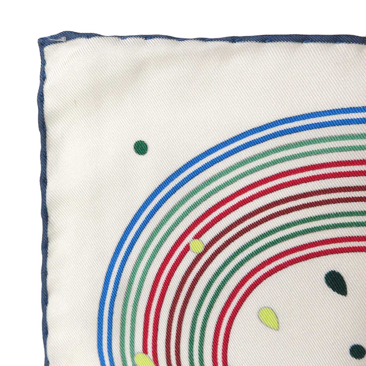 Hermes Silk Scarf White Multicolor