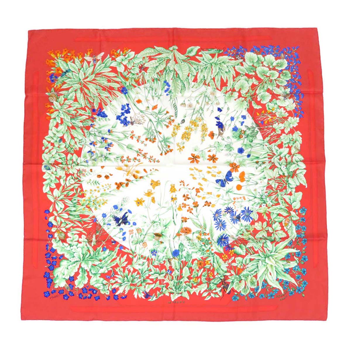 Hermes Scarf Red LA PRAIRIE