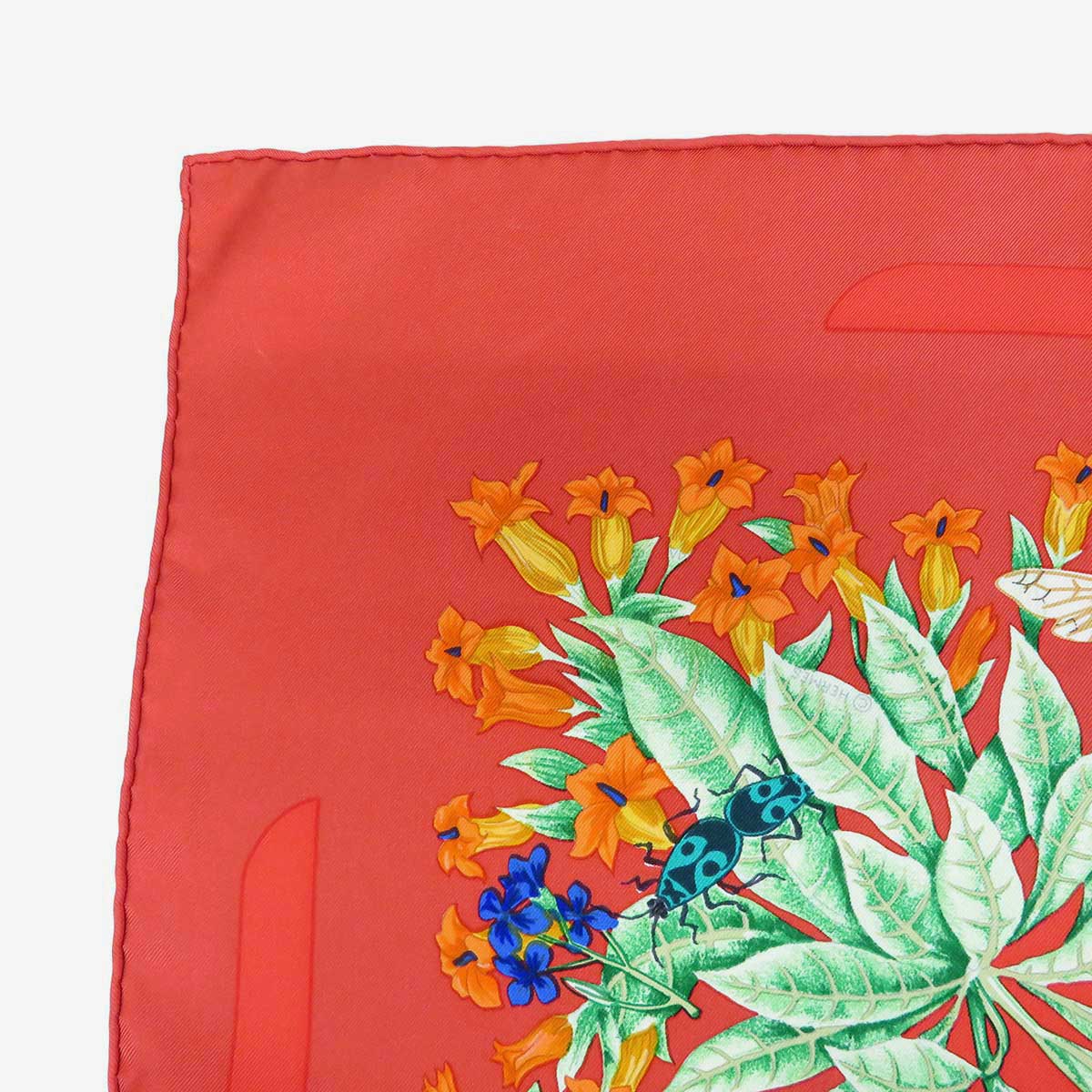 Hermes Scarf Red LA PRAIRIE