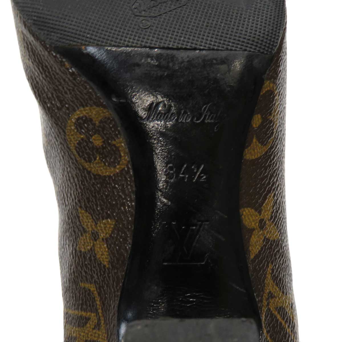 Louis Vuitton Leather Monogram Short Boots