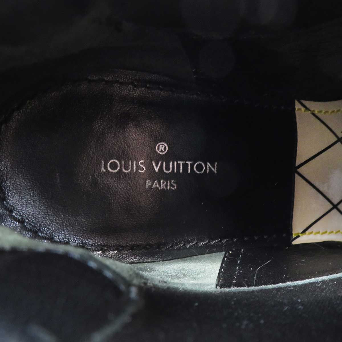 Louis Vuitton Leather Monogram Short Boots