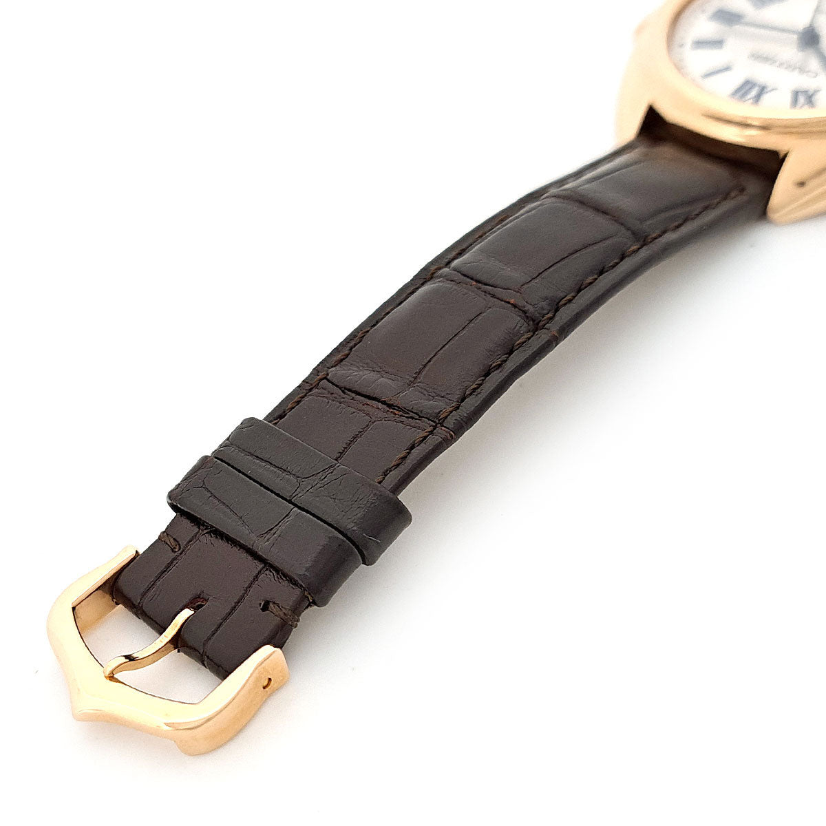 Cartier Pink Gold Leather Automatic Watch WGCL0013