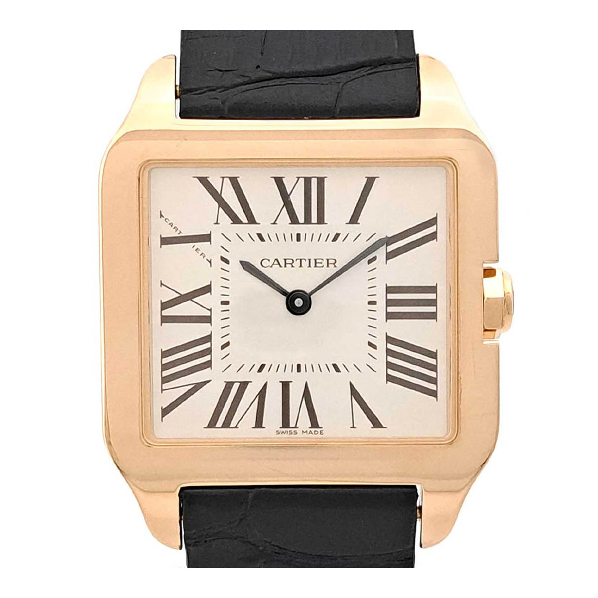 Cartier Pink Gold Leather Quartz Watch W2009251