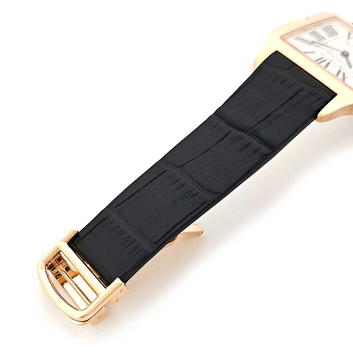 Cartier Pink Gold Leather Quartz Watch W2009251