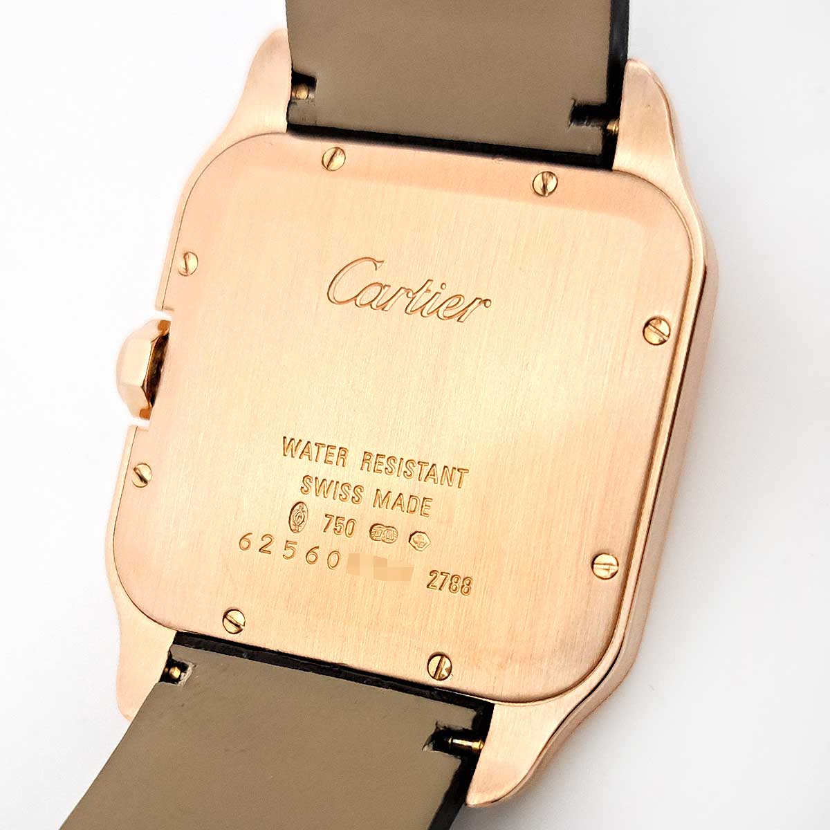 Cartier Pink Gold Leather Quartz Watch W2009251