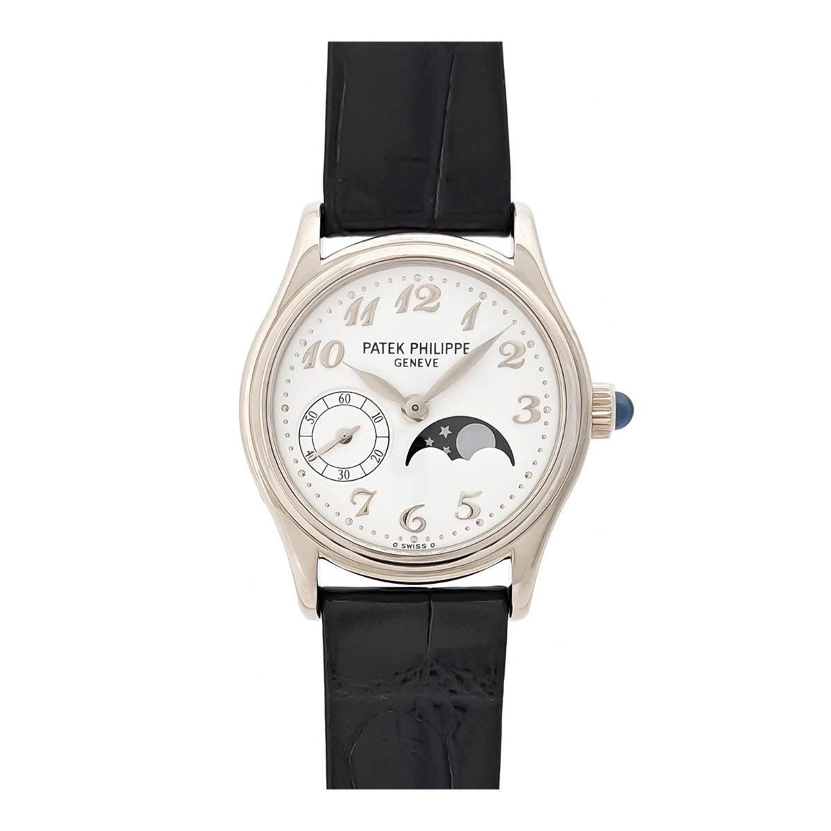 Patek Philippe White Gold Leather Manual Watch 4856G