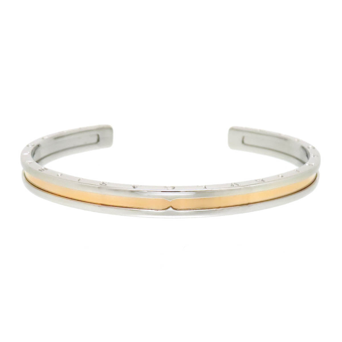 Bvlgari K18PG Steel Bangle 46627