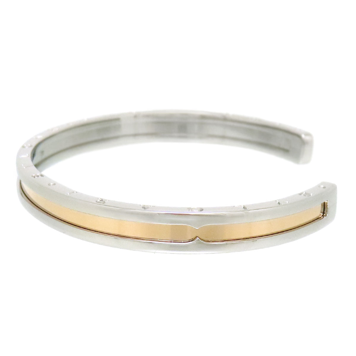 Bvlgari K18PG Steel Bangle 46627