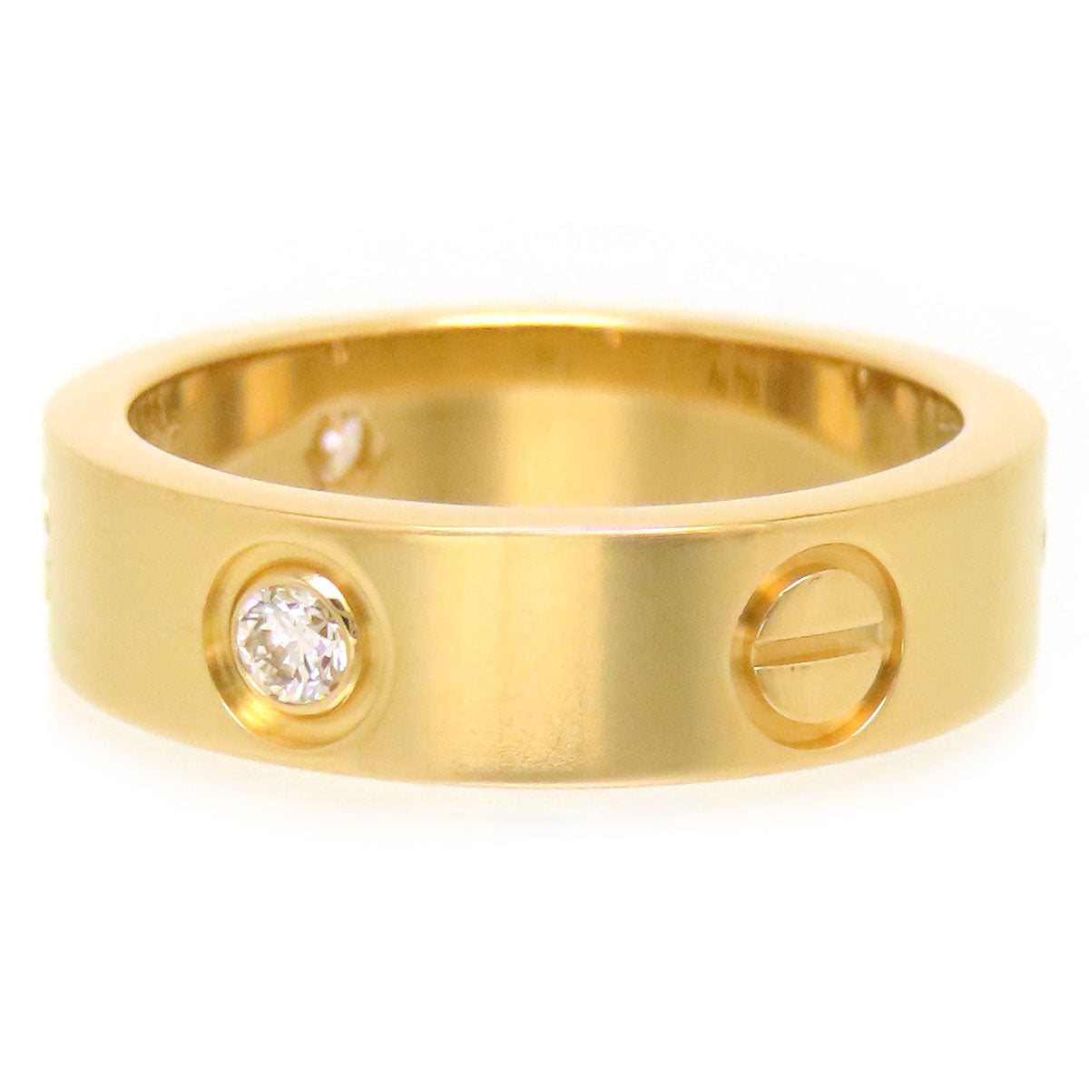 Cartier K18YG Diamond Love Ring B4032455