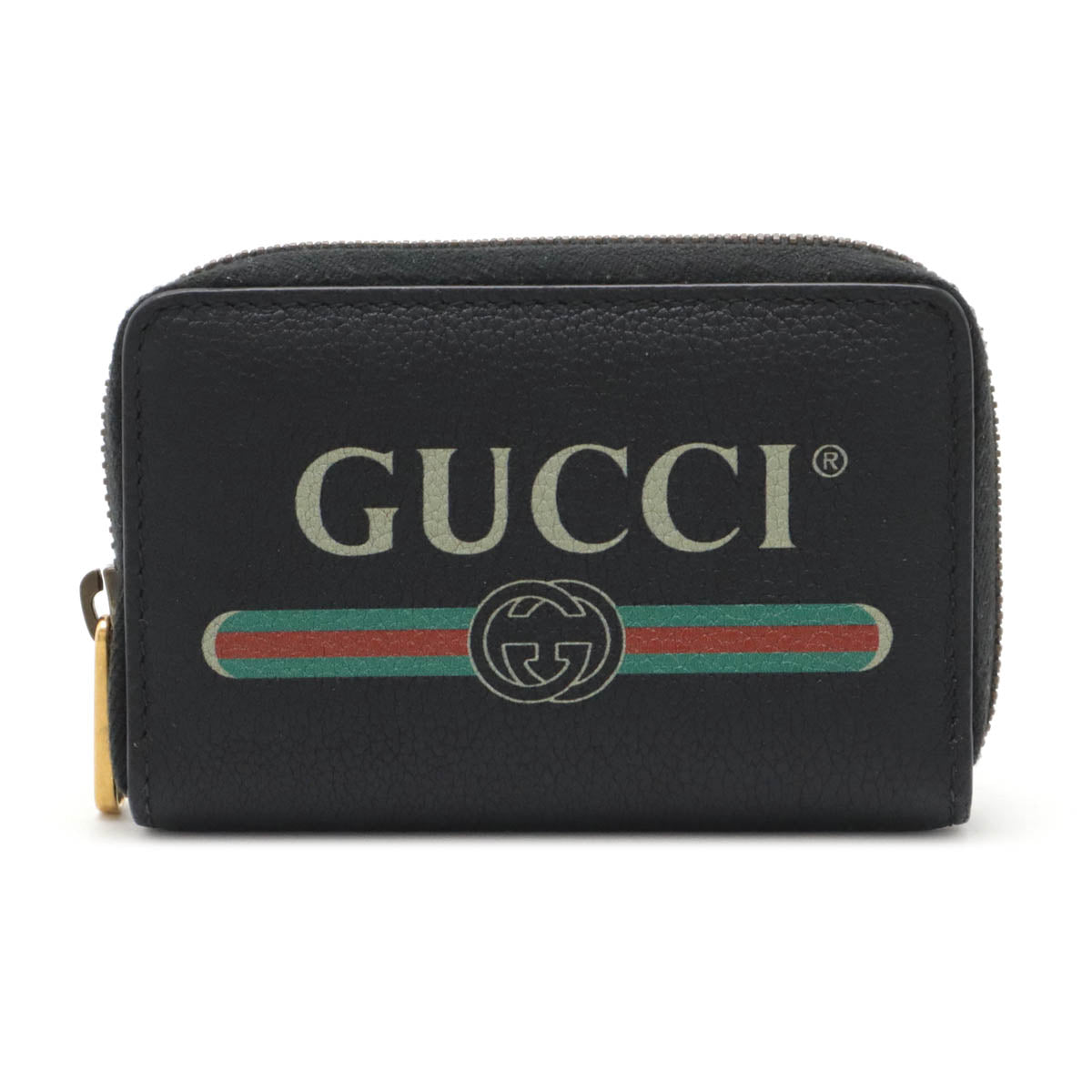 Gucci Leather Gucci Print Card Coin Case 496319