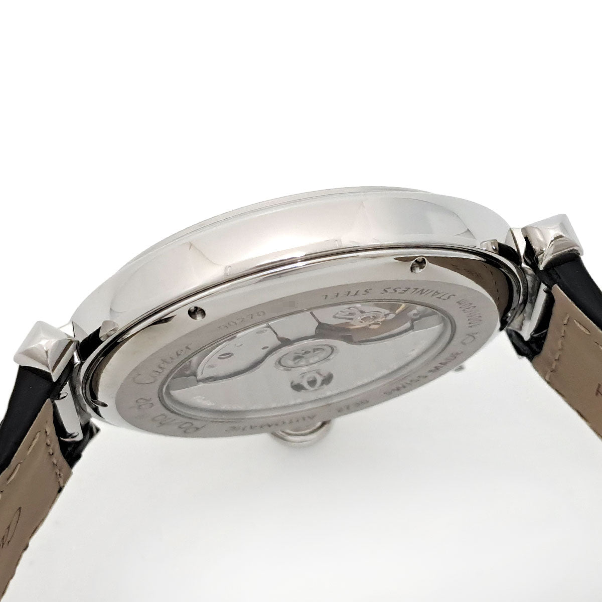 Cartier Stainless Steel Leather Automatic Watch W3107255