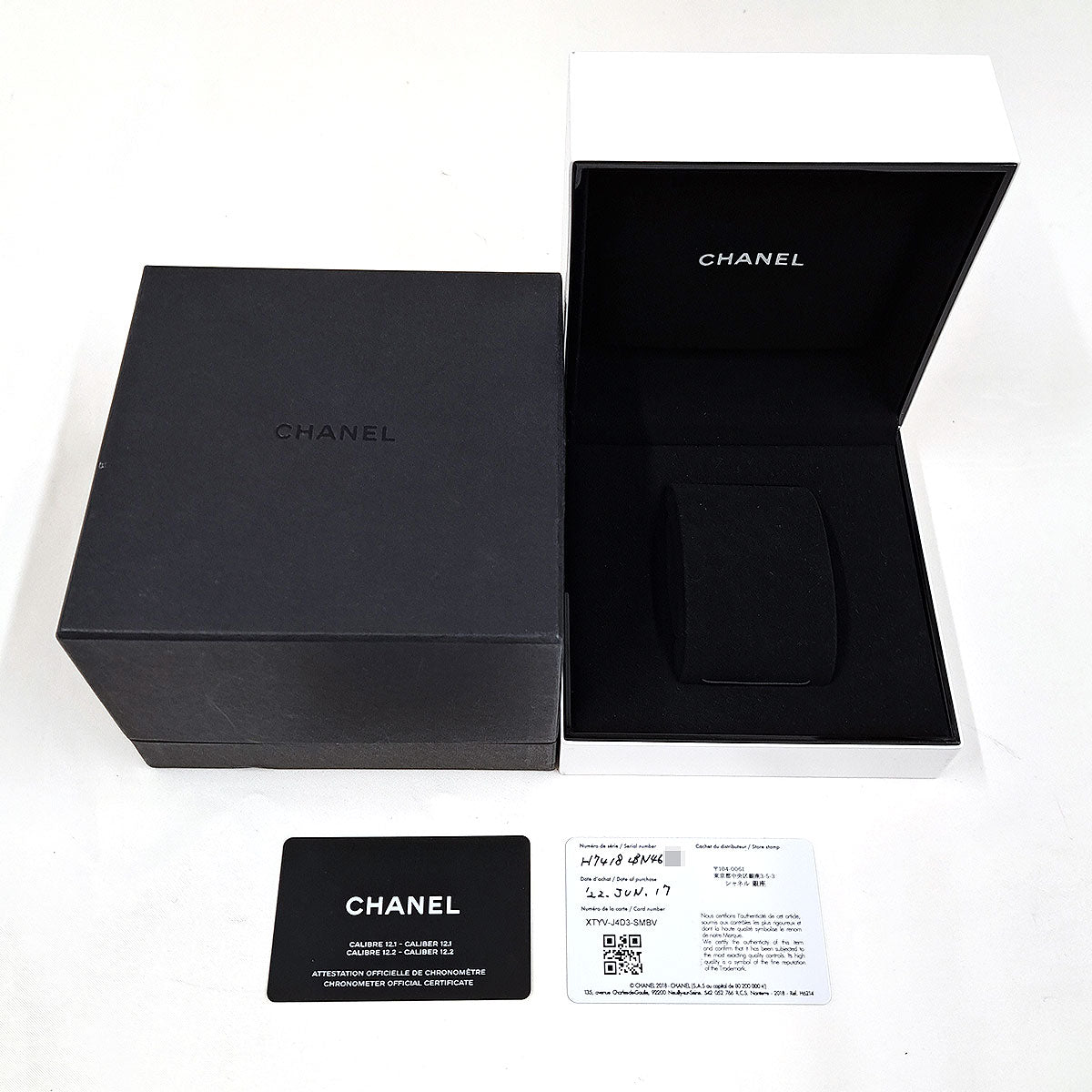 Chanel J12 H7418 Black Ceramic Automatic Watch