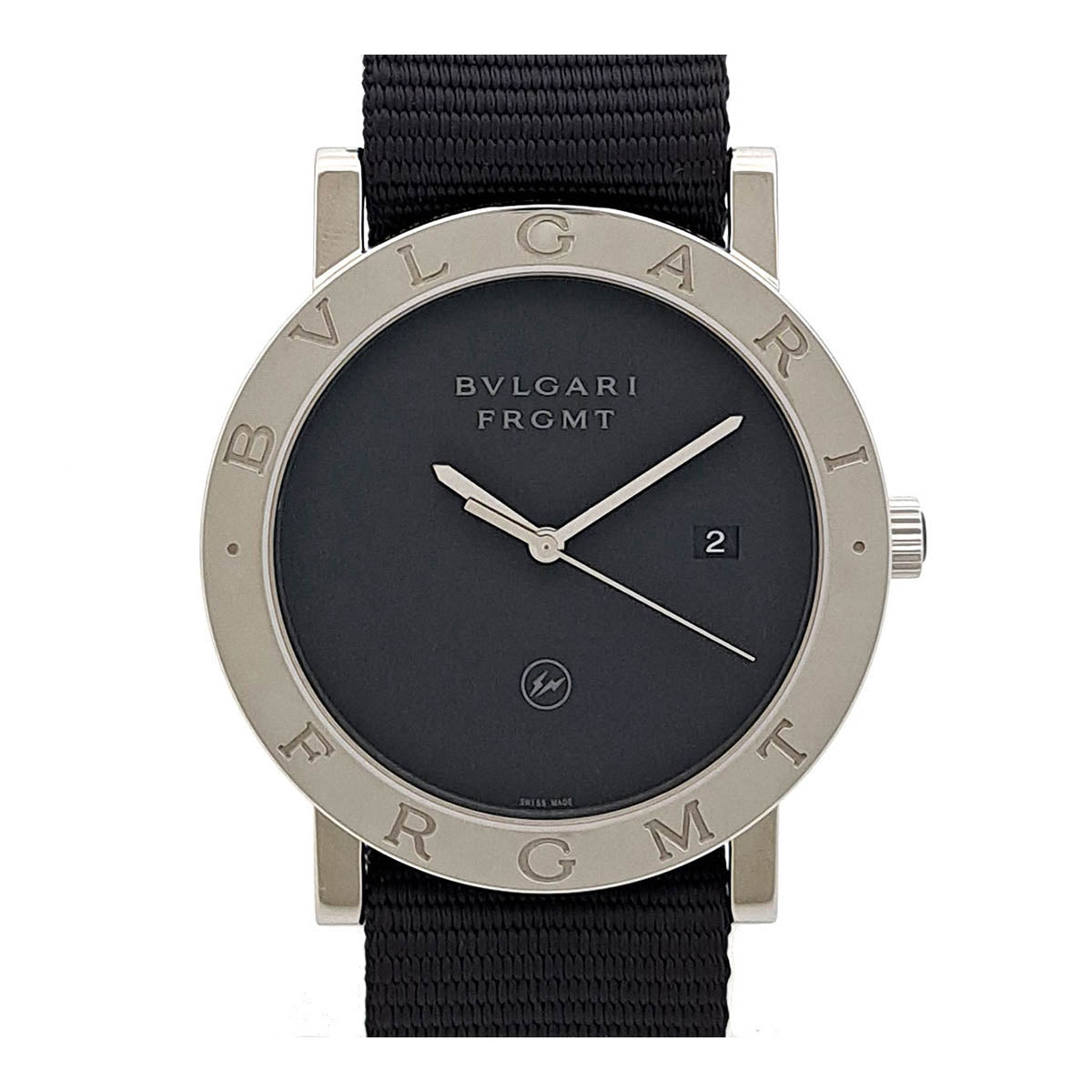 Bvlgari BB41S Automatic Watch Stainless Steel Nylon