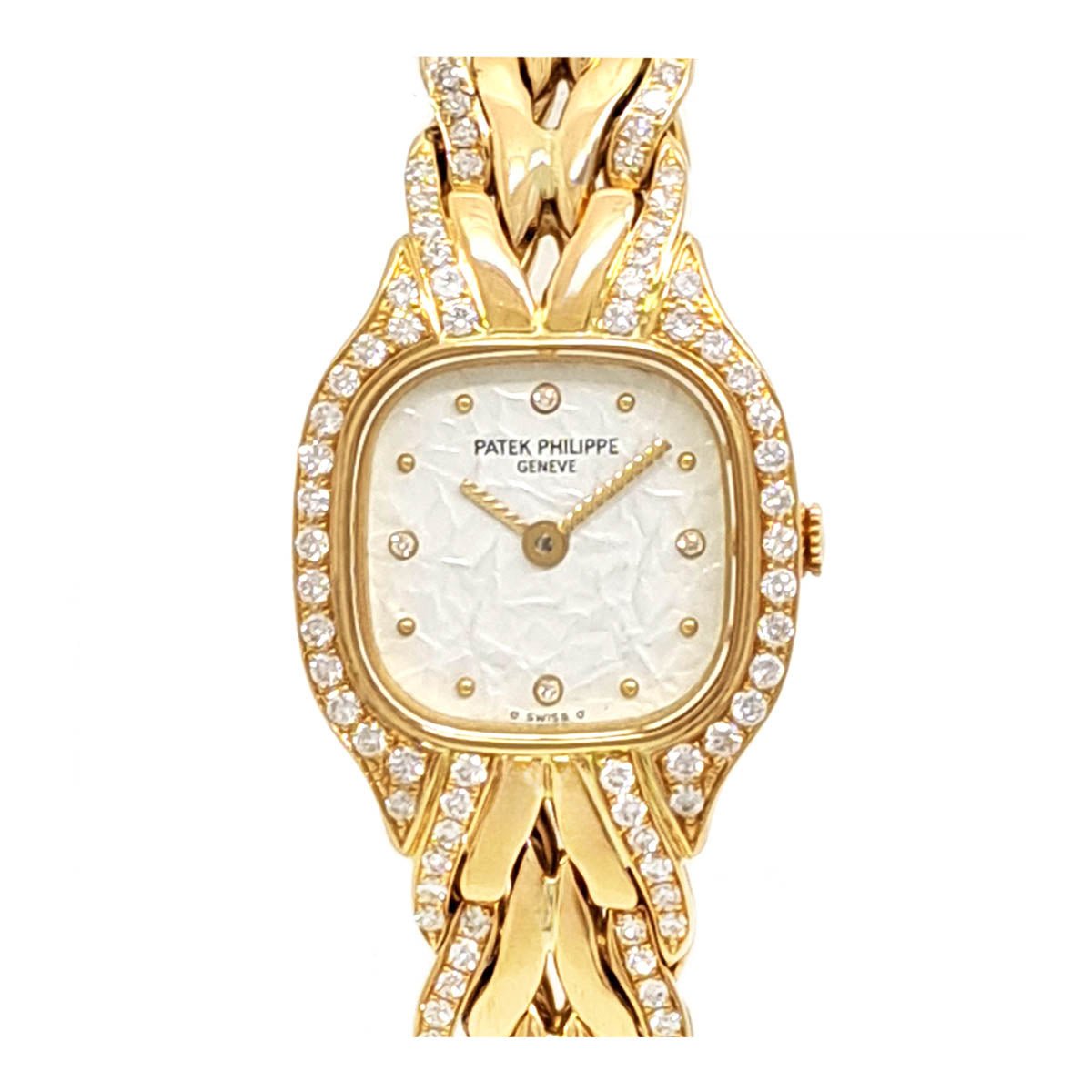 Patek Philippe Yellow Gold Diamond Quartz Watch 4715/3