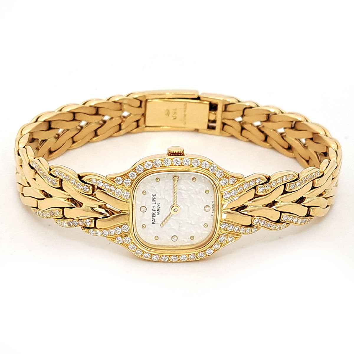 Patek Philippe Yellow Gold Diamond Quartz Watch 4715/3