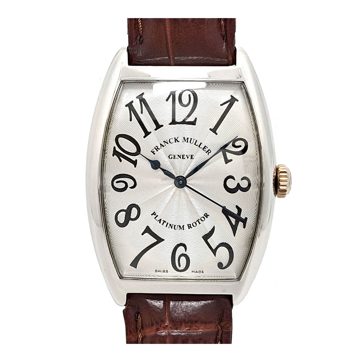 Franck Muller Platinum Leather Automatic Watch 2852SC