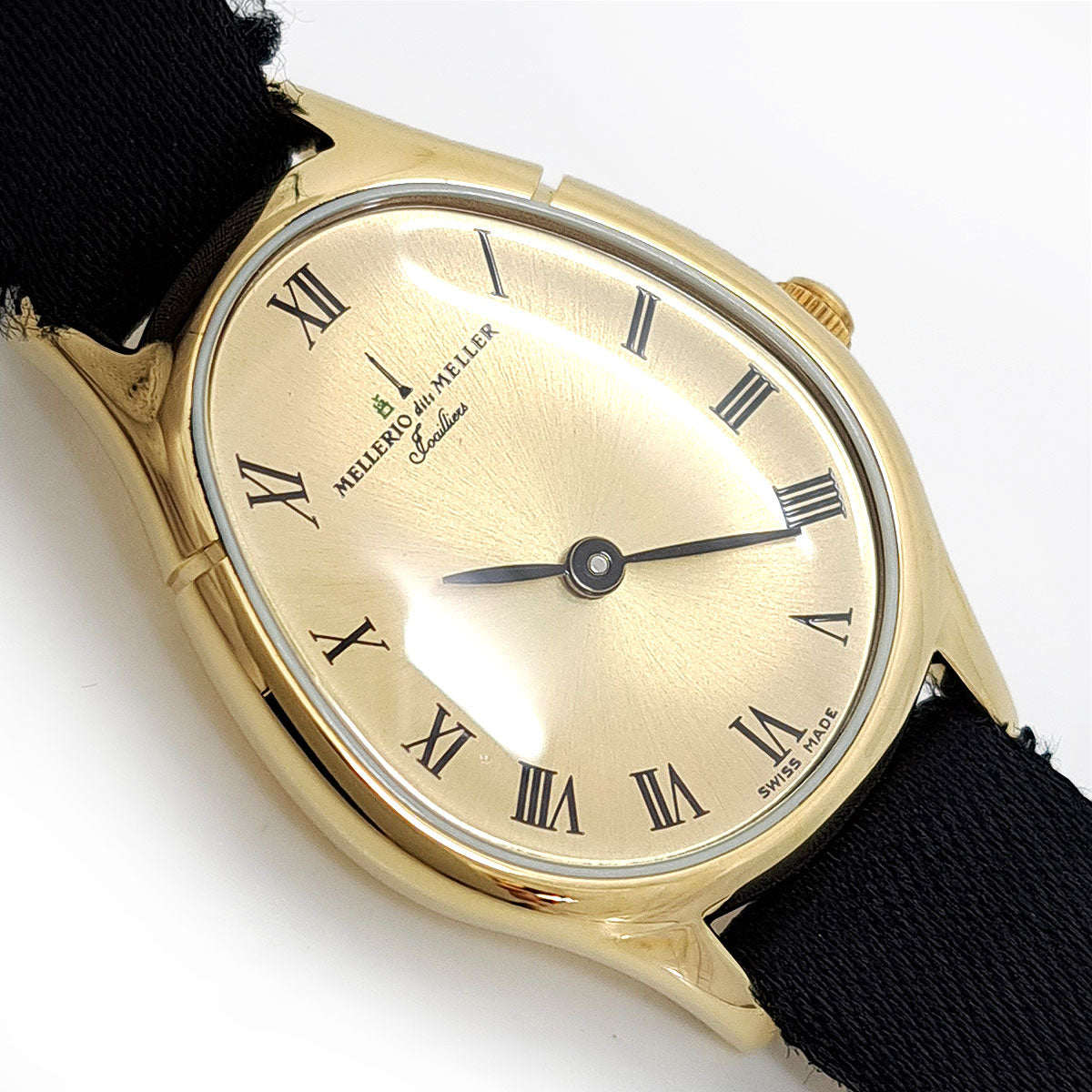 Mellerio Yellow Gold Leather Quartz Watch