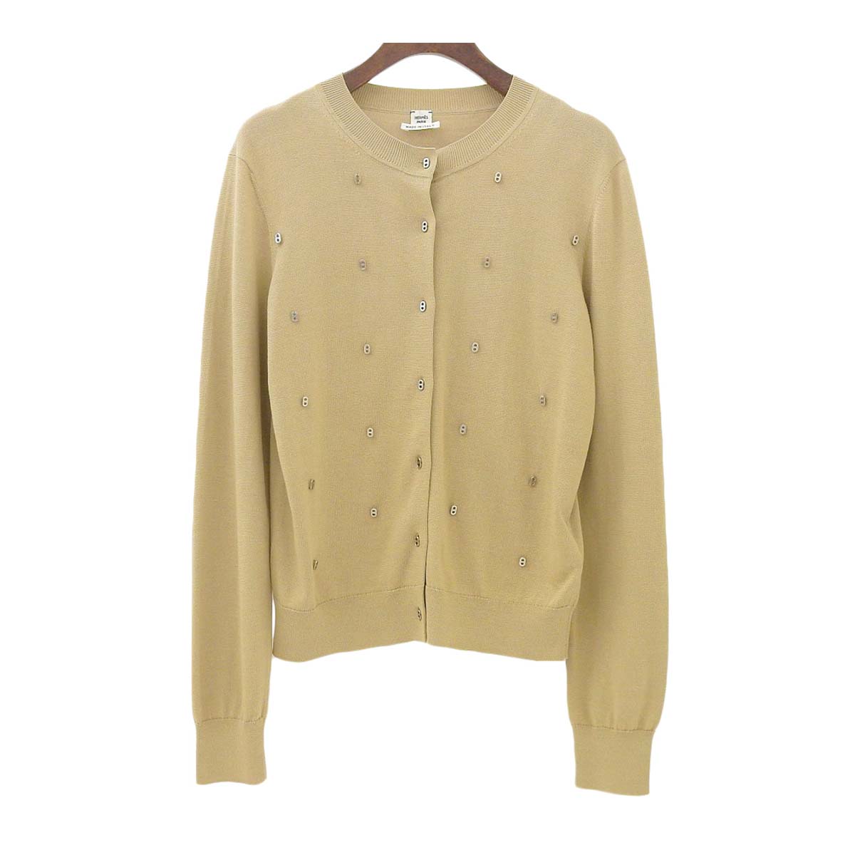 Hermes Beige Cardigan