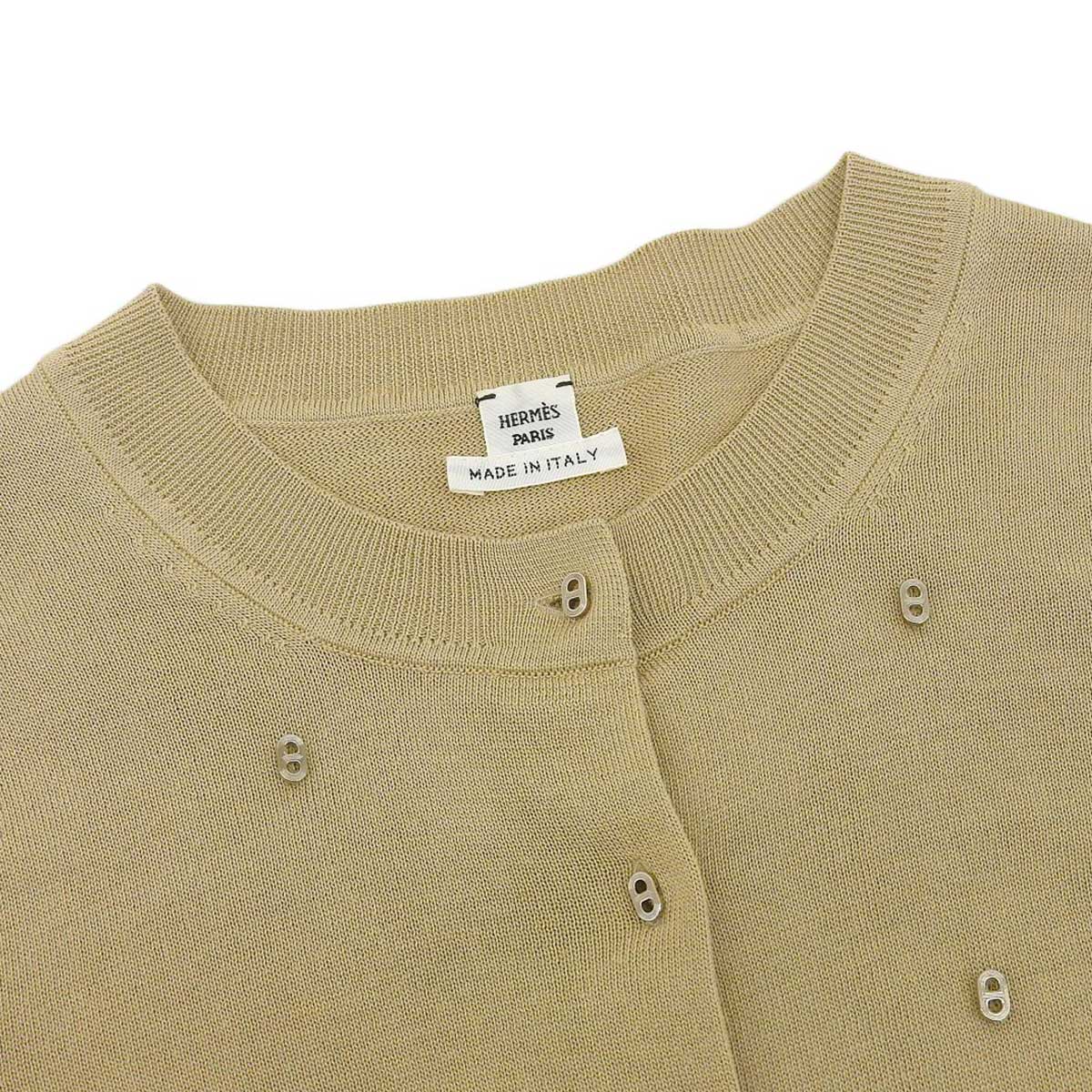 Hermes Beige Cardigan