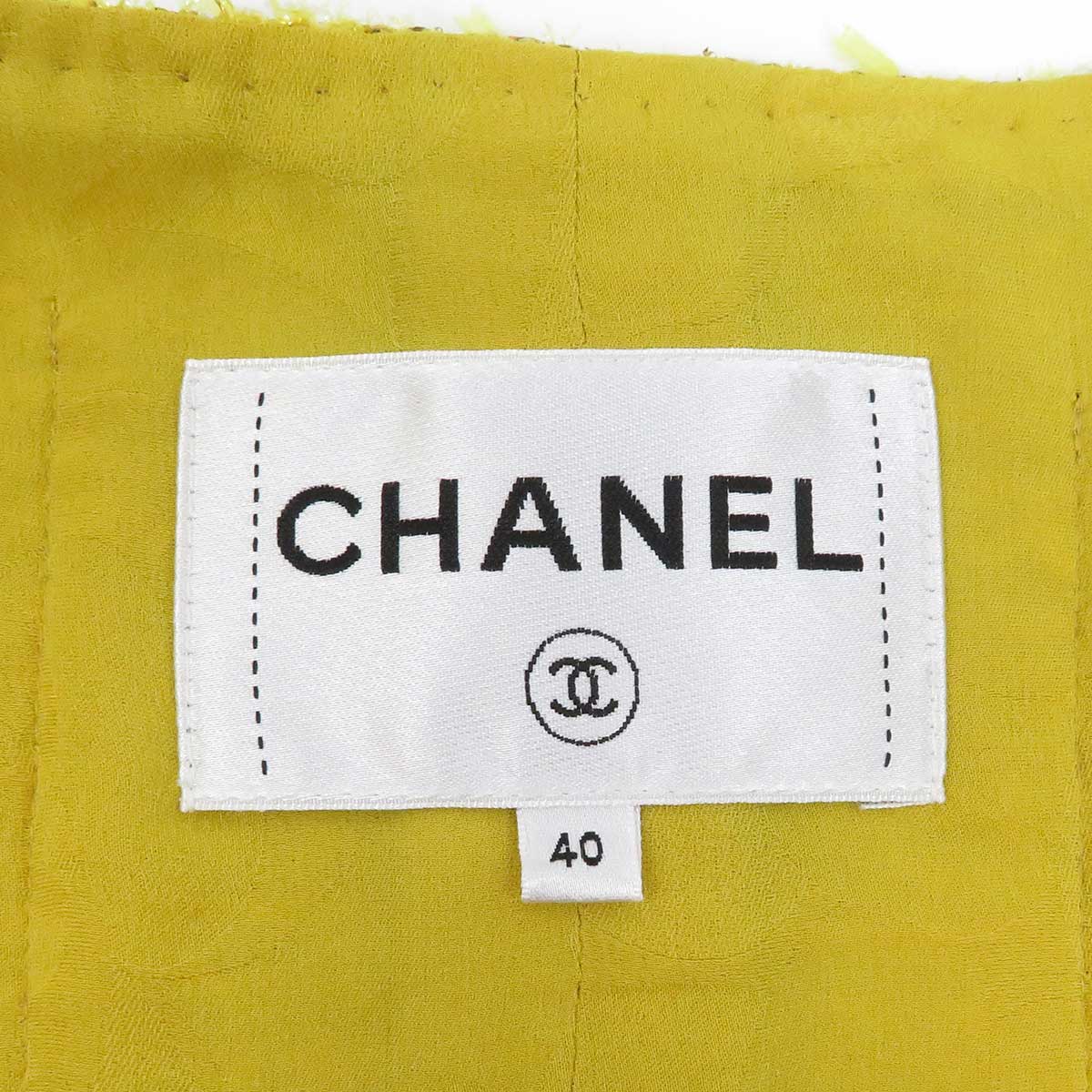 Chanel Tweed No-Collar Jacket P73959V65555