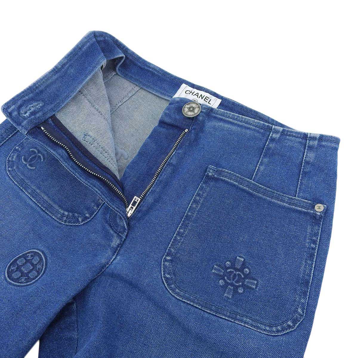 Chanel Denim Pants P70208V61785 Blue