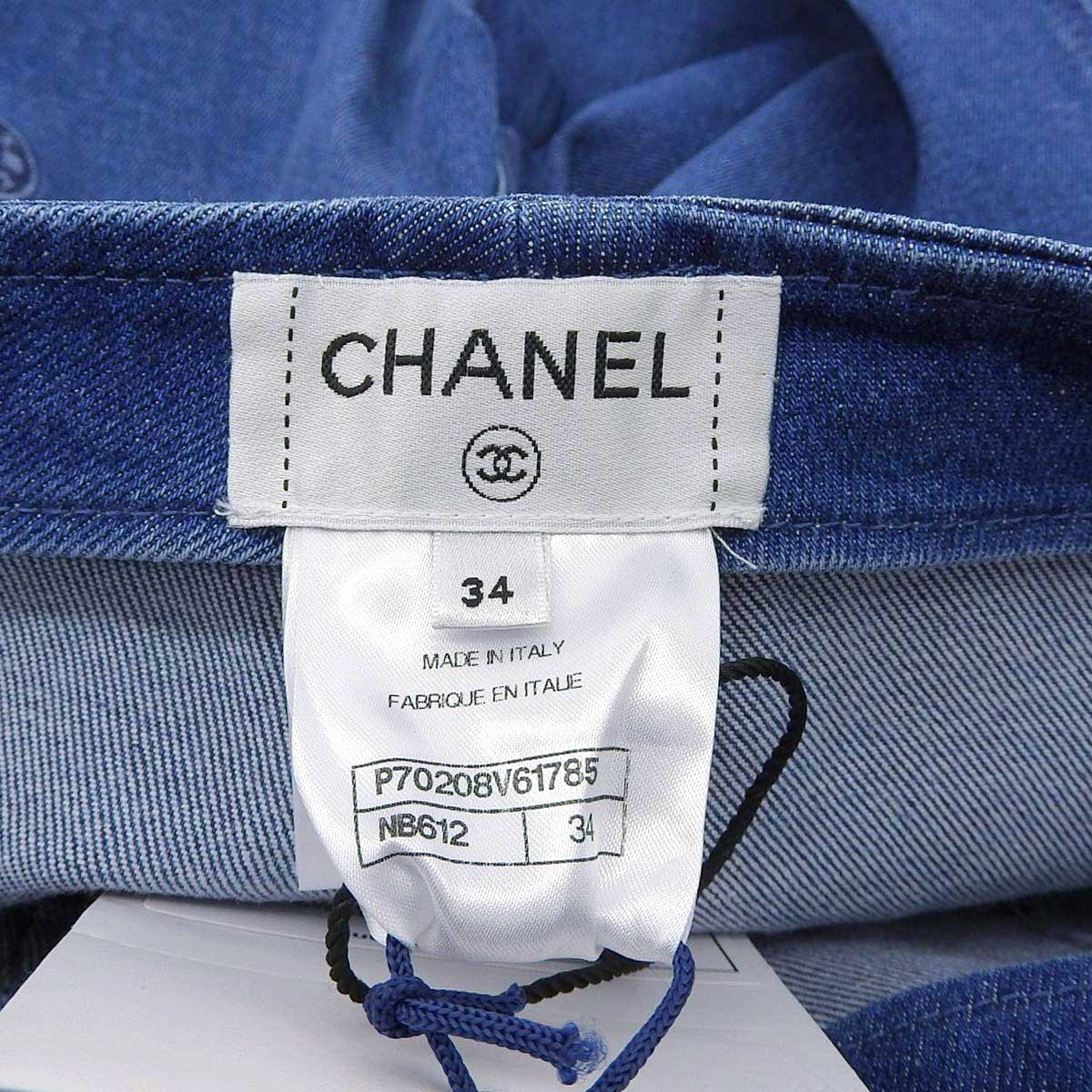 Chanel Denim Pants P70208V61785 Blue