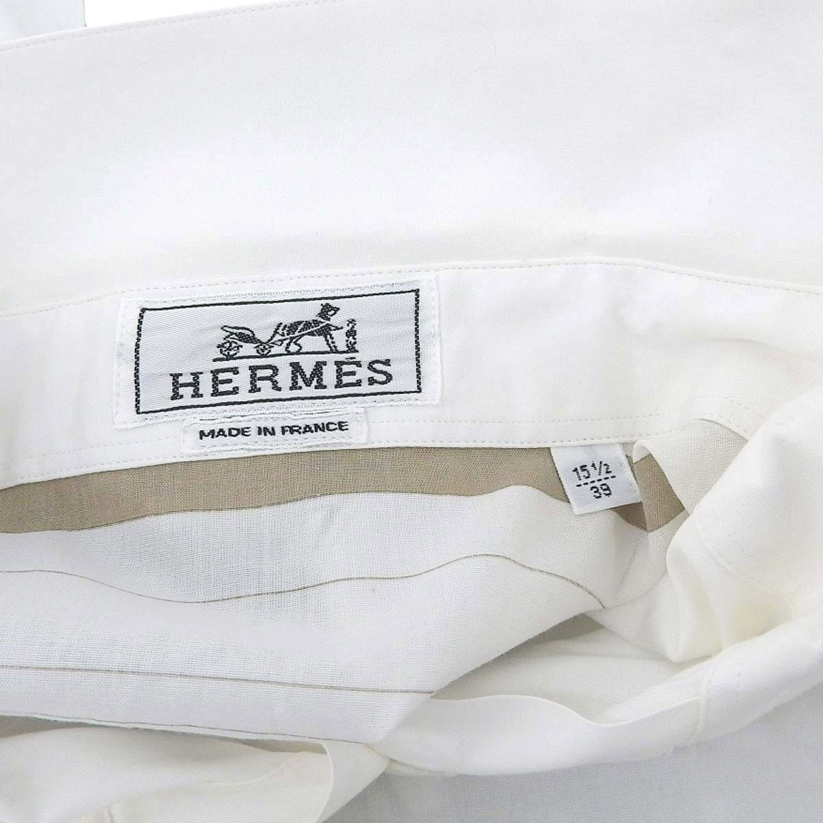 Hermes White Long Sleeve Shirt