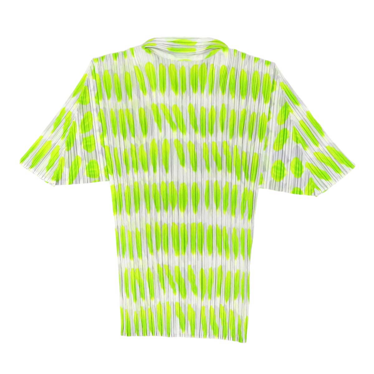 Pleats Please Short Sleeve Shirt Gray Light Green