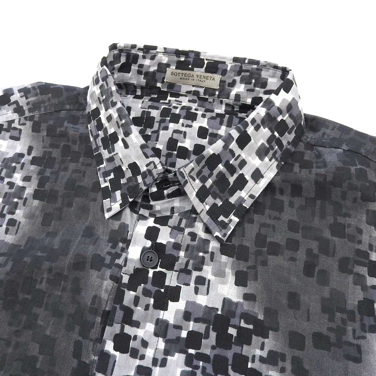 Bottega Veneta Cotton Shirt Black Gray